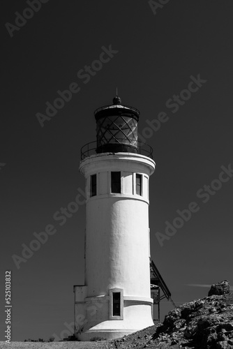 Anacapa Lighthouse Black And White
