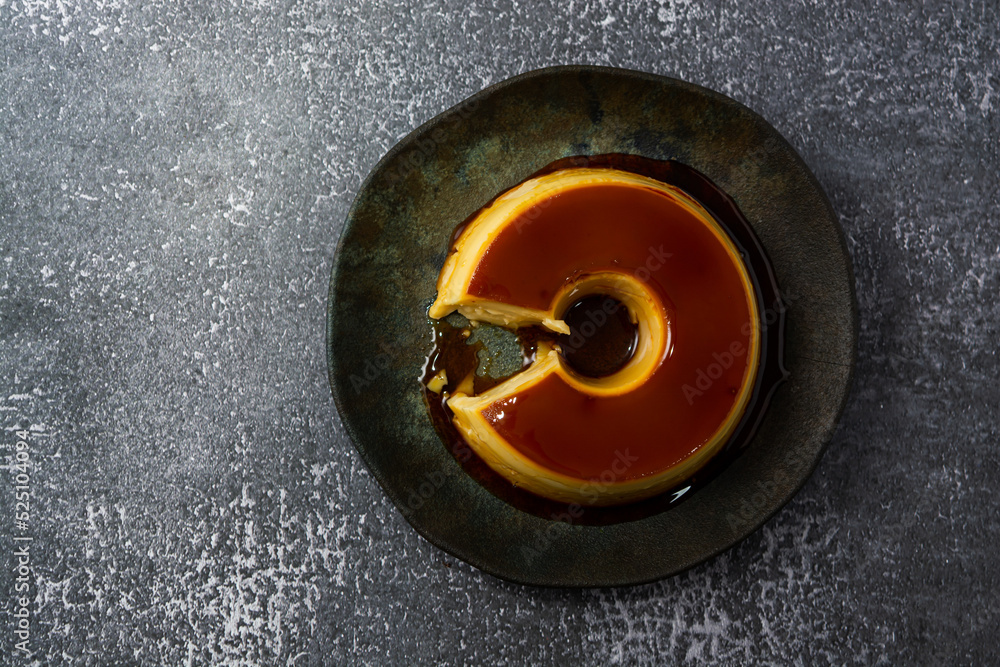 pudim de leite or milk pudding, traditional brazilian dessert with caramel also known as flan pudim de leite or milk pudding, traditional brazilian dessert with caramel also known as flan
