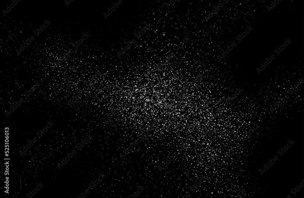 Dust particles effect vector splatter on black background texture. Dust overlay noise dirt background. Dust particles effect vector splatter on black background texture. Dust overlay noise dirt background.