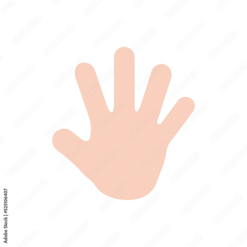Hand icon. Cartoon hand wearing gloves to prevent virus The concept of hand washing kills bacteria Hand icon. Cartoon hand wearing gloves to prevent virus The concept of hand washing kills bacteria