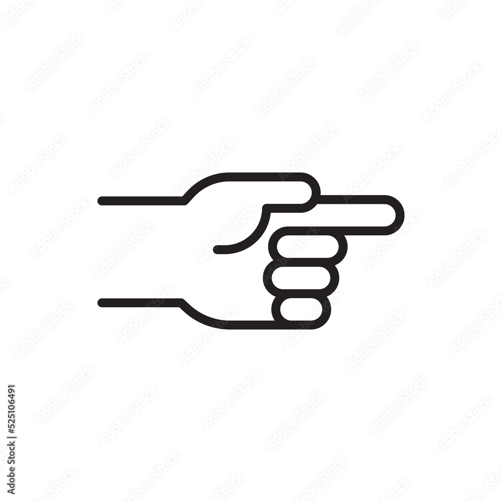 Obraz premium Hand icon. Cartoon hand wearing gloves to prevent virus The concept of hand washing kills bacteria