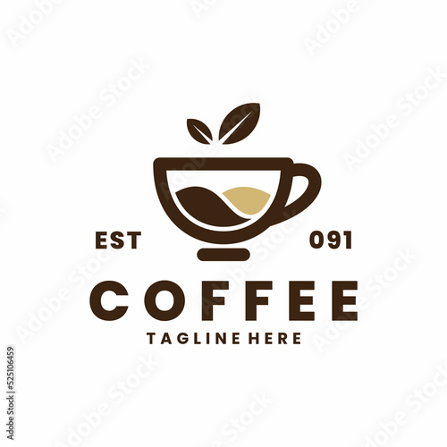 cup logo, coffee logo, tea logo, cafe logo
