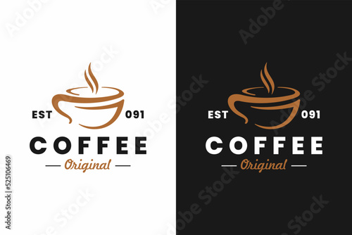 cafe or coffee shop logo template, cup logo, mug logo, restaurant logo