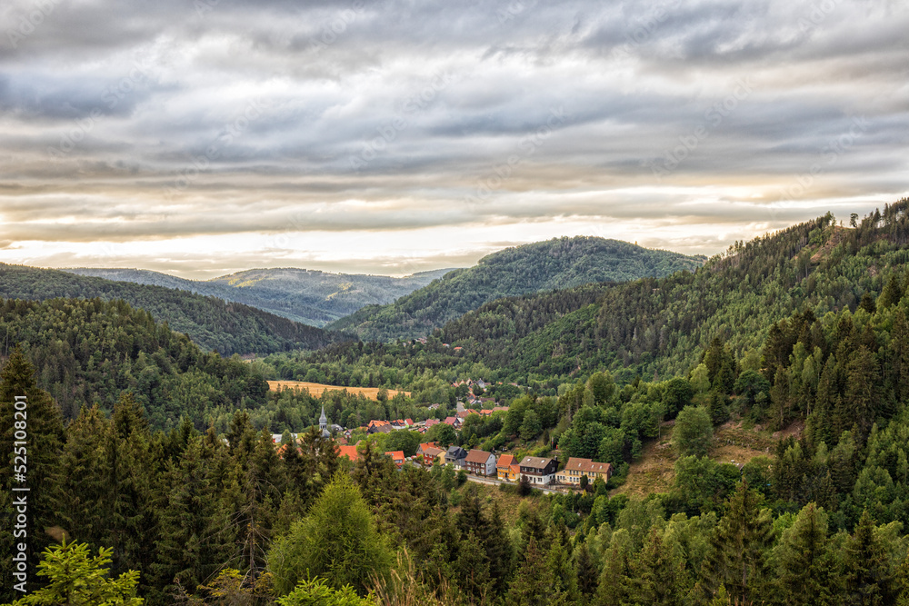 Rund um Lautenthal, Goslar, Harz, Bergbau, Bergbauleerpfad, Wandern und Panorama