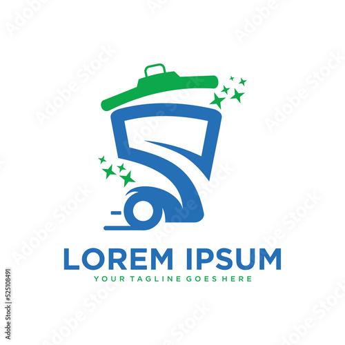 Letter S Trash Bins Logo Design