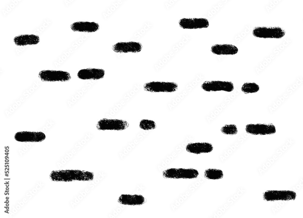 Rain Dots Shape and Line dash Abstract Organic Hand Drawn Illustration