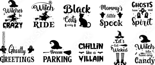 Halloween svg Design  print ready Halloween SVG Quotes t shirt design bundle