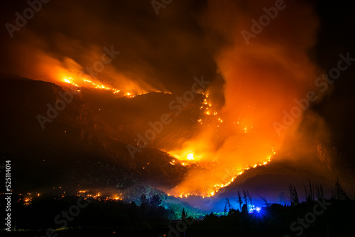 plano general incendio forestal denoche con bomberos