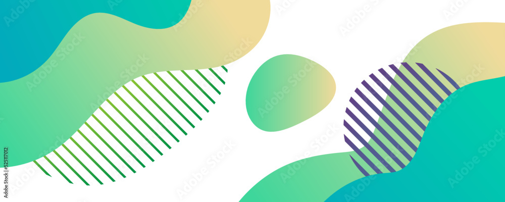 Liquid shape abstract background Colorful template banner with gradient color