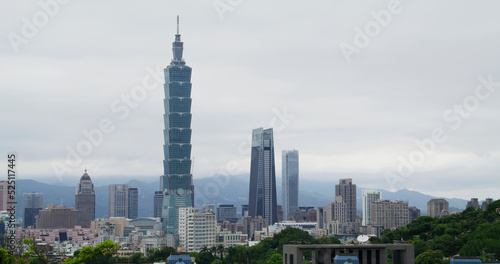 Taipei city skyline