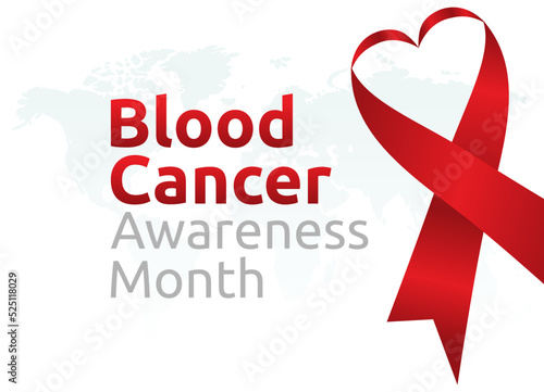 vector graphic of blood cancer awareness month good for blood cancer awareness month celebration. flat design. flyer design.flat illustration.