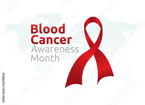 vector graphic of blood cancer awareness month good for blood cancer awareness month celebration. flat design. flyer design.flat illustration.