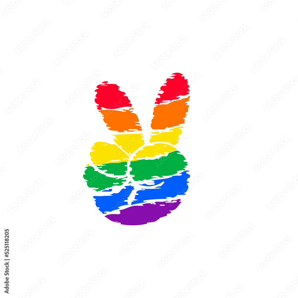 Rainbow Hearts. LGBTQ symbol for celebrating Independence Day. Isolated on white background. Rainbow Hearts. LGBTQ symbol for celebrating Independence Day. Isolated on white background.