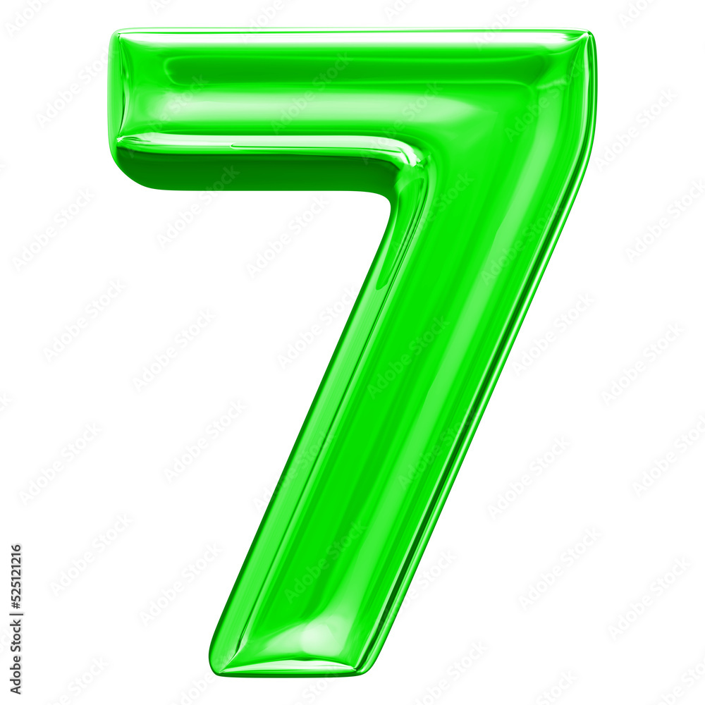 3d number 7 3d number 7