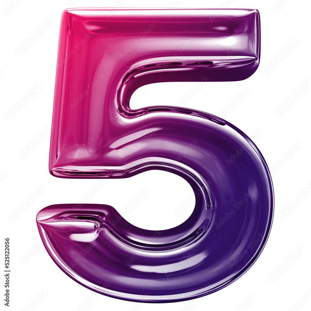 3d number 5 3d number 5