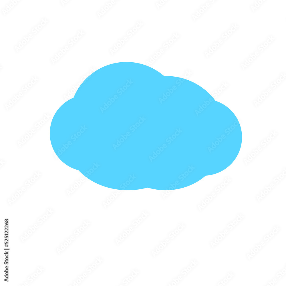 Simple cloud set design vector Isolated on background Simple cloud set design vector Isolated on background