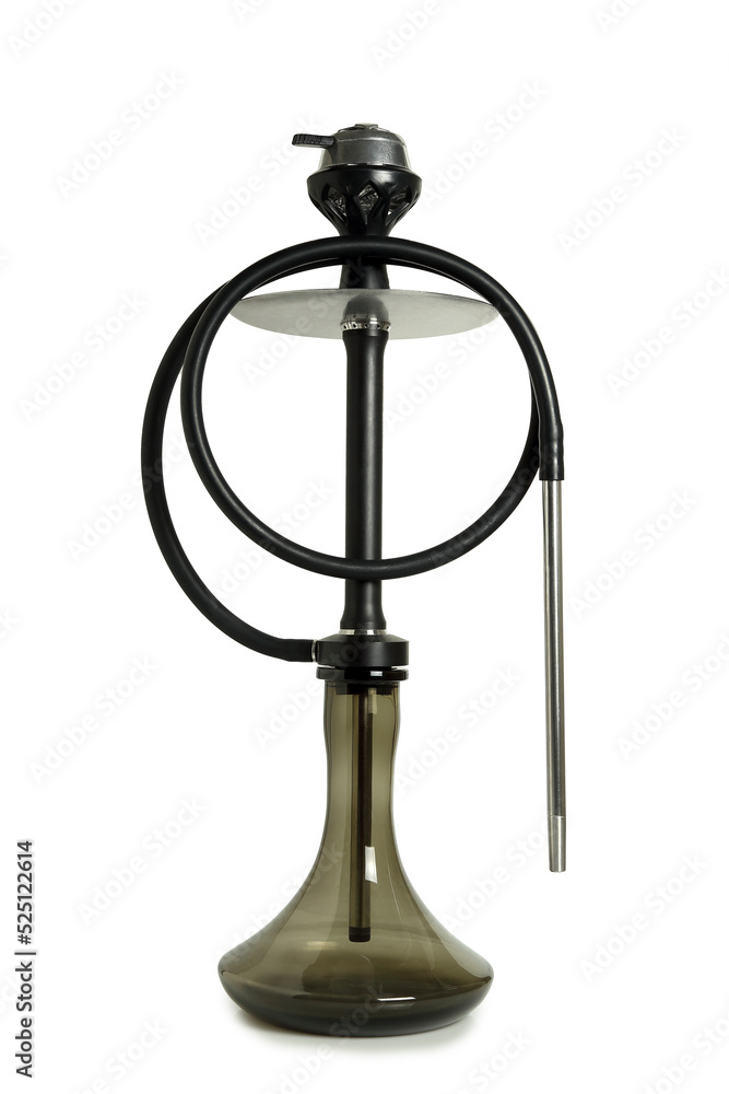 single hookah isolated on white single hookah isolated on white