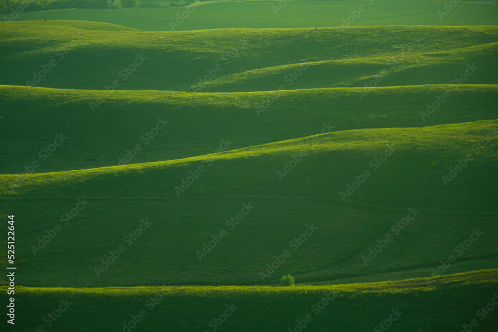 Abstract imae of green hills