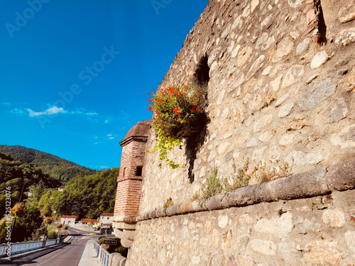 Prats de Mollo la Preste village views. Eastern Pyrenees and the region of Occitanie, in the Vallespir region. Villages of the South of France.
