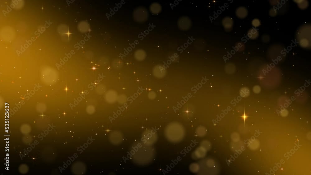 abstract golden bokeh and shiny stars background video, 4k cosmetic ...