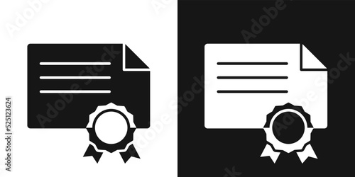 Document Diploma vector icon