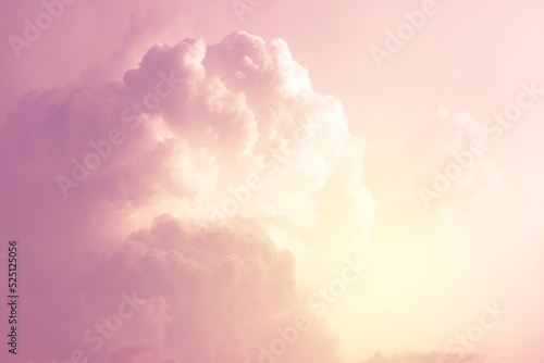 beautiful pink cloud at sunset summer nature background