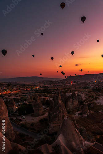 Balloons over the city