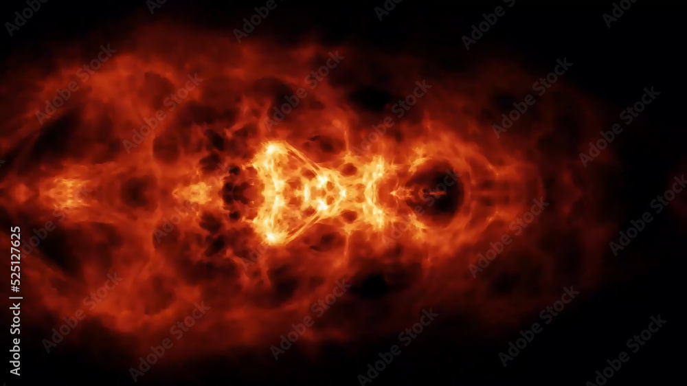 Abstract Fire Background Digital Rendering