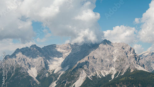Spectacular view of the Dolomites from Val Pusteria