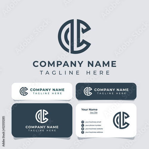 Letter CL Monogram Logo, suitable for any business with CL or LC initials.