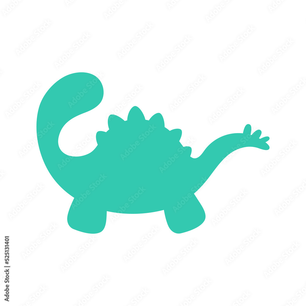 Blank baby dinosaur silhouette for add cute text for kids. Isolated on background. Blank baby dinosaur silhouette for add cute text for kids. Isolated on background.