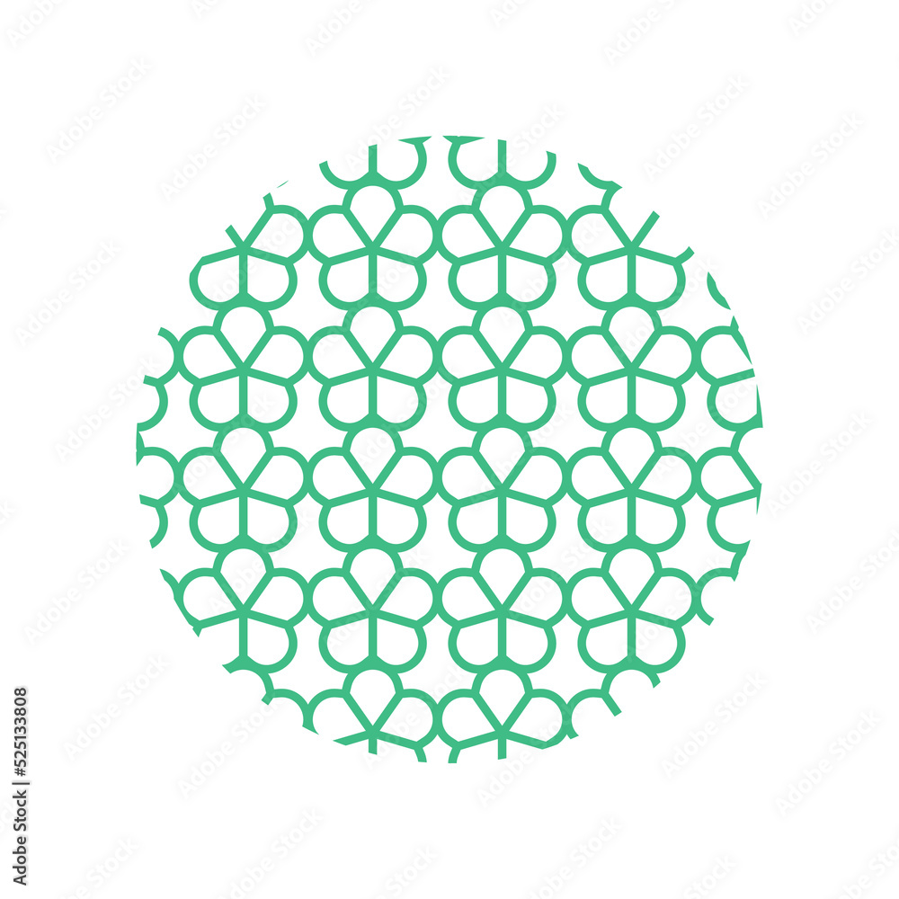 Circle line background pattern For the design of the keychain Isolated on white background Circle line background pattern For the design of the keychain Isolated on white background