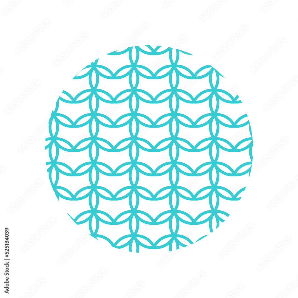 Circle line background pattern For the design of the keychain Isolated on white background Circle line background pattern For the design of the keychain Isolated on white background