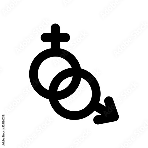 gender icon vector illustration logo template for many purpose. Isolated on white background.
