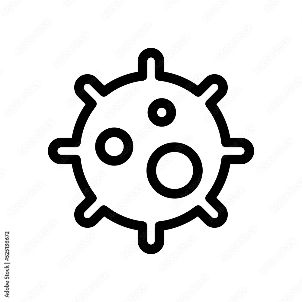 virus icon vector illustration logo template for many purpose. Isolated on white background. virus icon vector illustration logo template for many purpose. Isolated on white background.