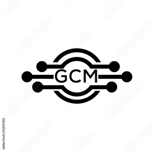 GCM letter logo. GCM best white background vector image. GCM Monogram logo design for entrepreneur and business.	
 photo