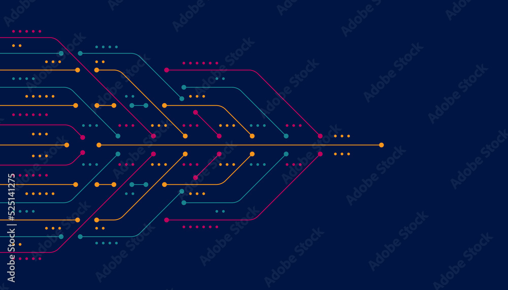Abstract arrow direction. Technology background