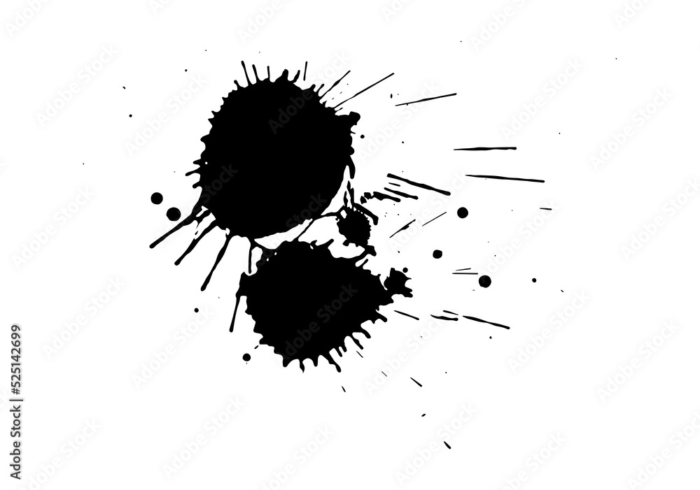 ink splashes. ink splashes.