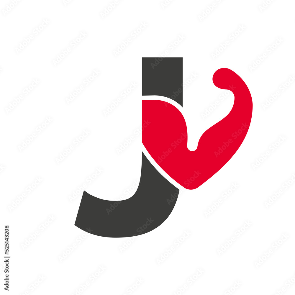 Letter J Fitness Logo Design . Sport Gym Logo Icon Design Vector Template Letter J Fitness Logo Design . Sport Gym Logo Icon Design Vector Template