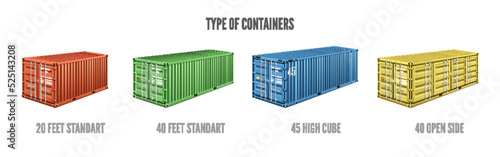 Cargo Containers Set