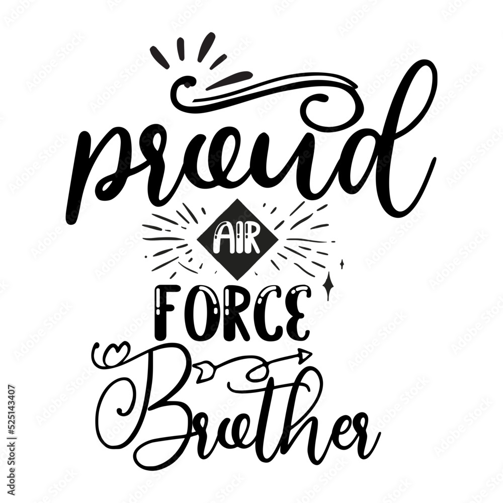 Obraz premium proud air force brother