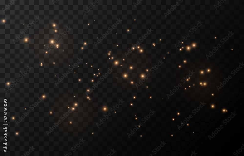 Vector magic glow. Sparkling light, sparkle dust png. Sparkling magical dust. Christmas light.