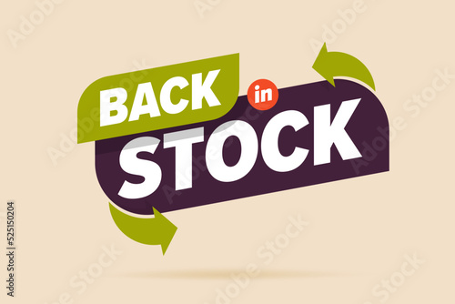 Back in stock banner template design