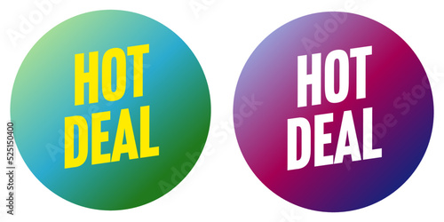 Hot deal round sticker set