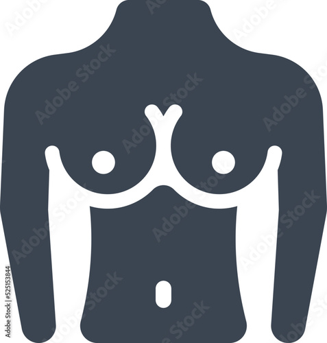 Female breast icon
