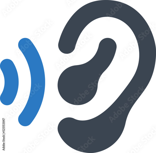 Sound hearing icon
