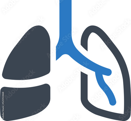 Lungs organ icon