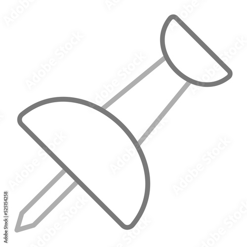 Pin Greyscale Line Icon