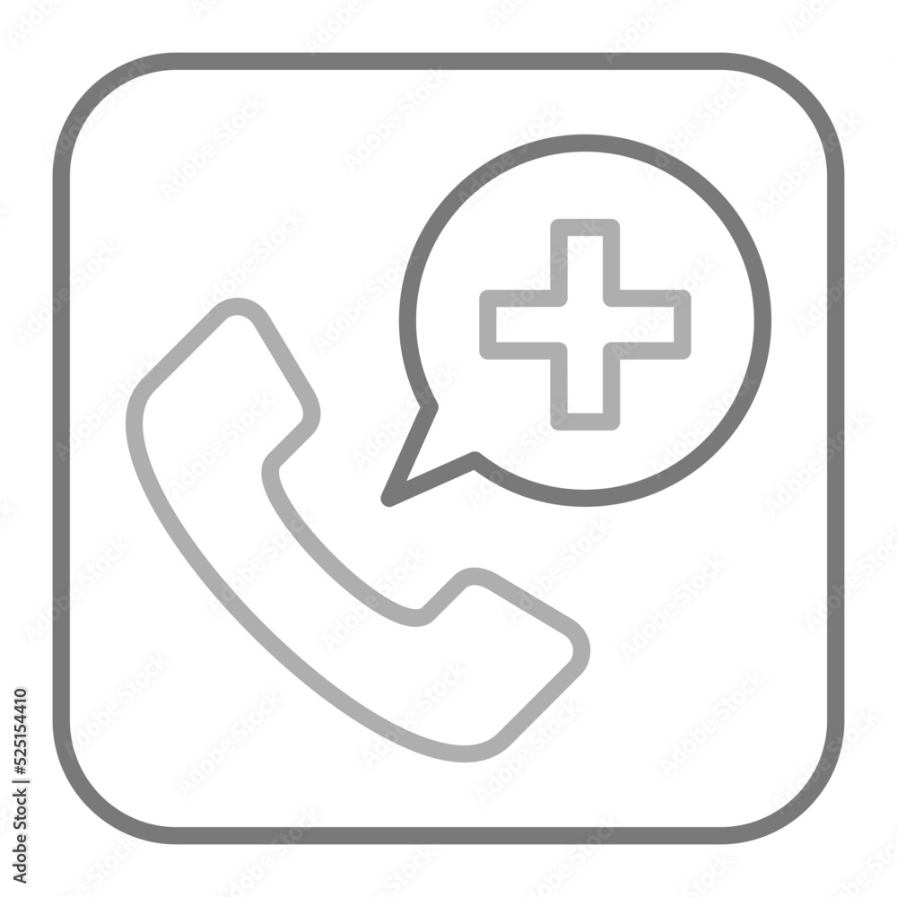 Call Log Greyscale Line Icon Call Log Greyscale Line Icon