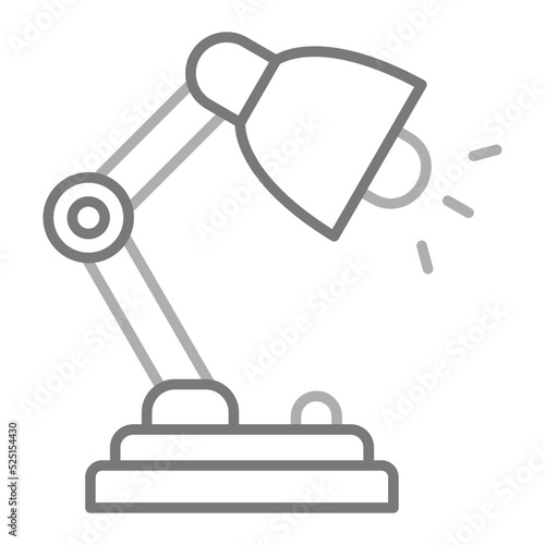 Lamp Greyscale Line Icon